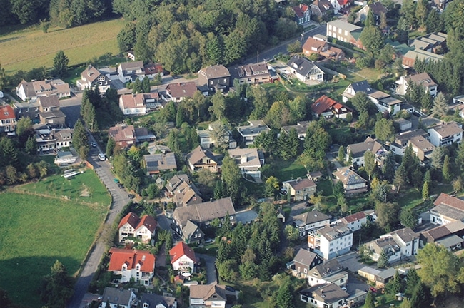 Einfamilienhaus-Bebauung